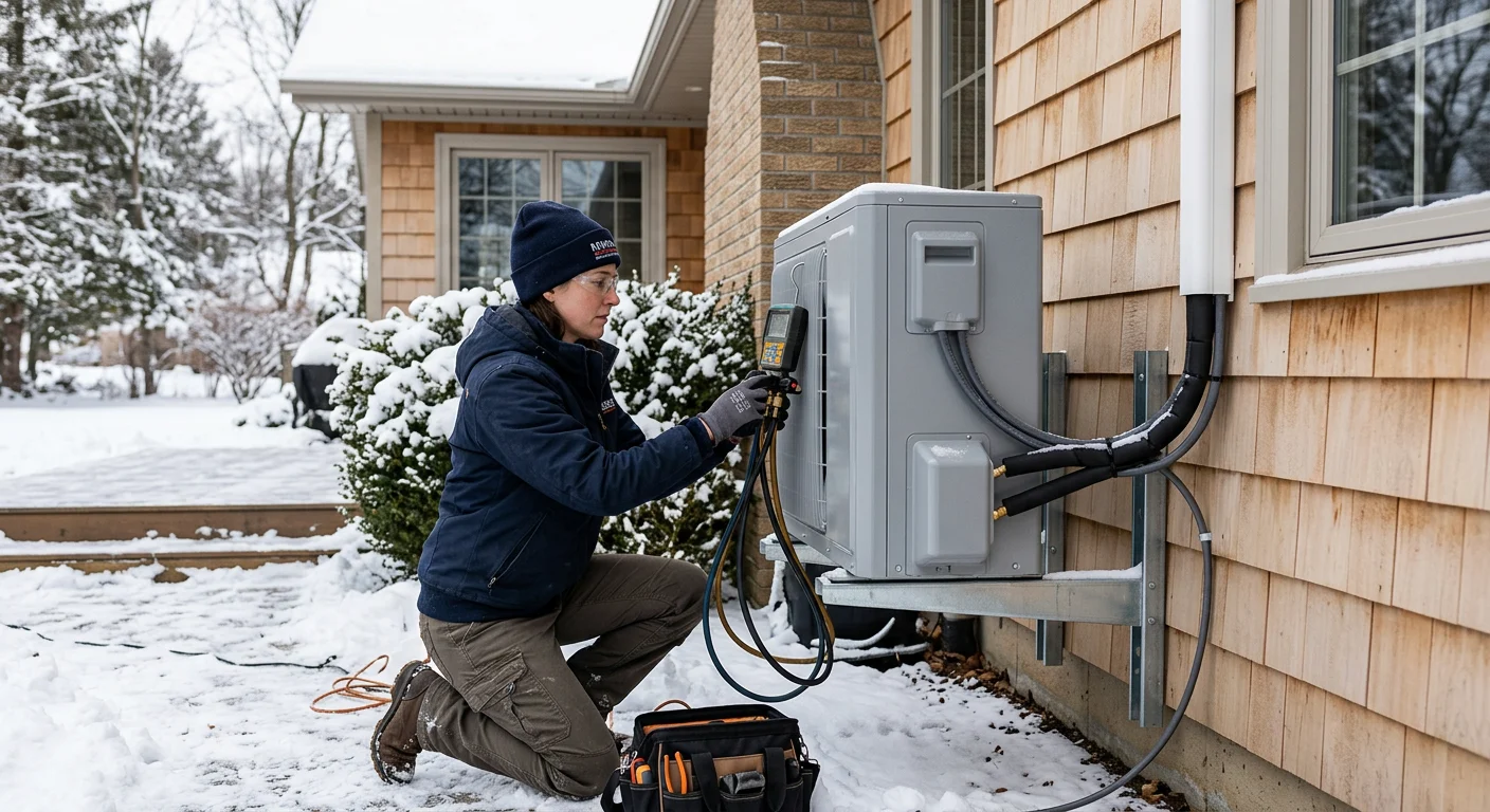 Монтаж теплового насоса