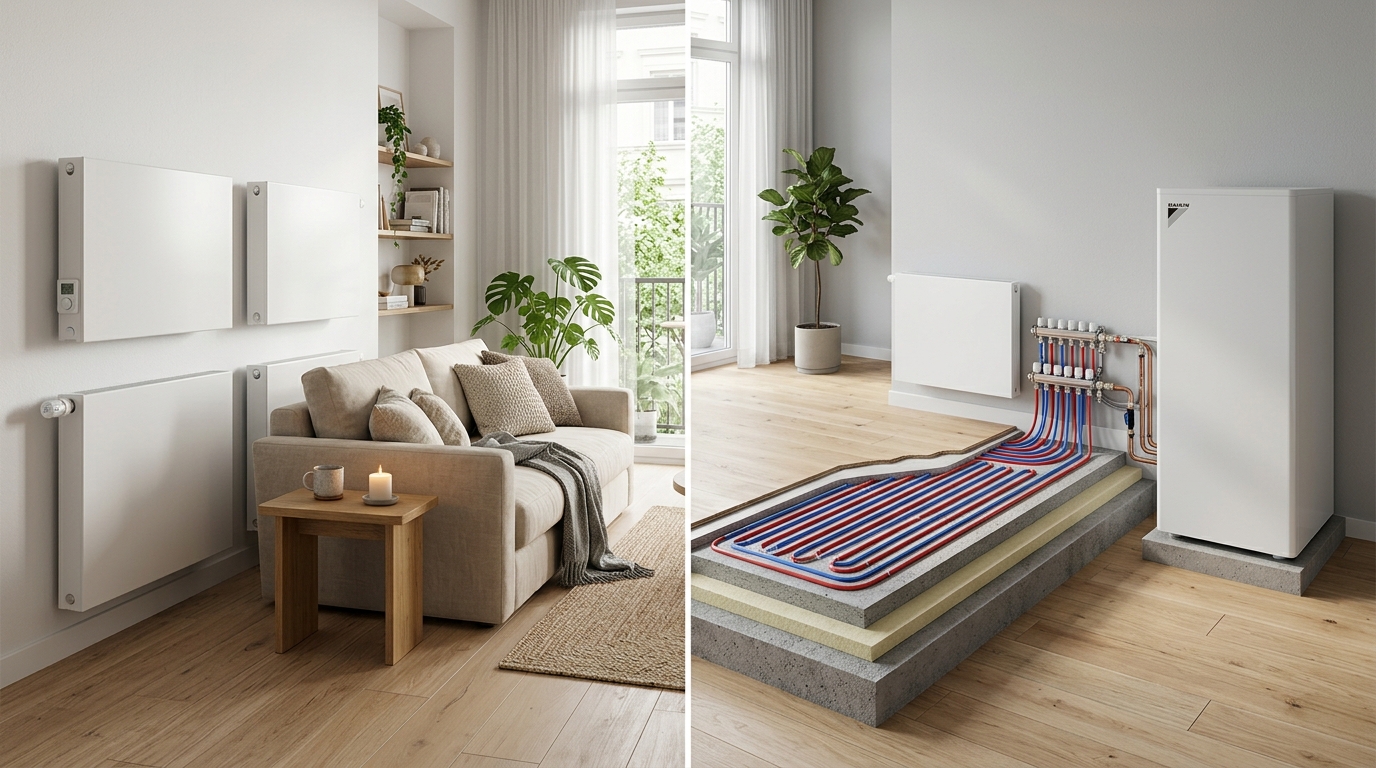 Kui otsustad soojuspumba kasuks, seisad sageli silmitsi ühe olulise küsimusega: kas jätta alles olemasolevad radiaatorid või investeerida põrandaküttesse? Vastu